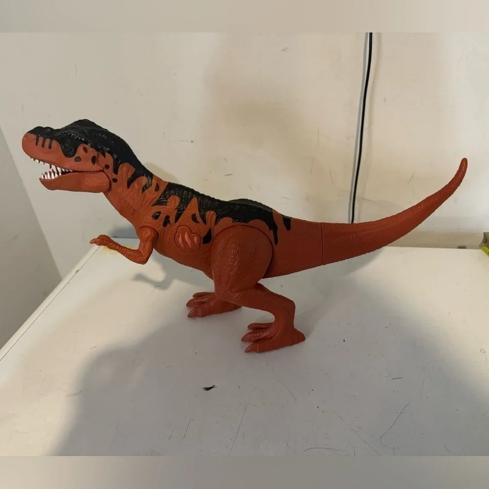Dinosaur Action Figure Toy T-Rex Lights Up Sounds Roars Poseable Plastic 11